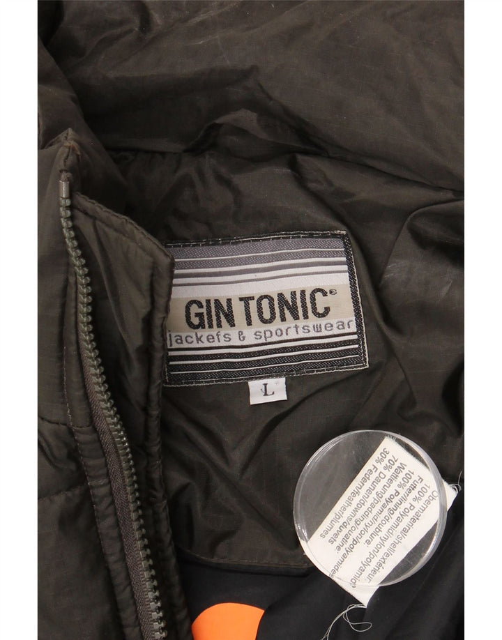 Gin Tonic Giacca imbottita da uomo UK 40 Large Nera in poliammide