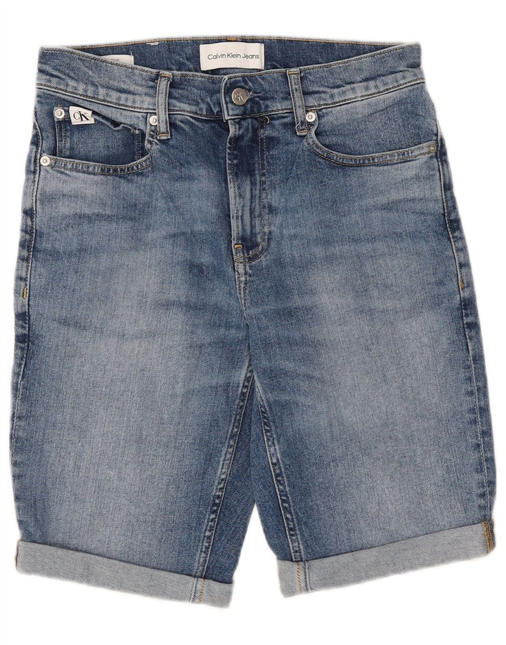 CALVIN KLEIN Pantaloncini di jeans da uomo W29 piccoli in cotone blu