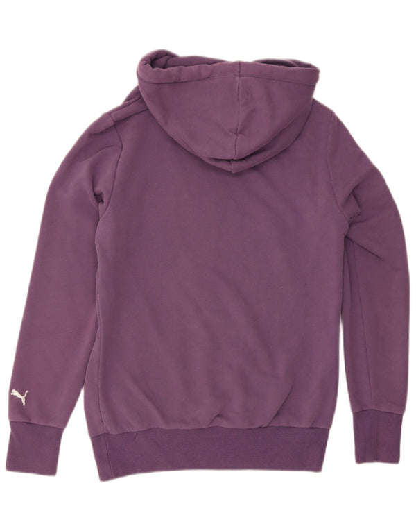 Felpa con cappuccio grafica da donna Puma UK 12 cotone viola medio
