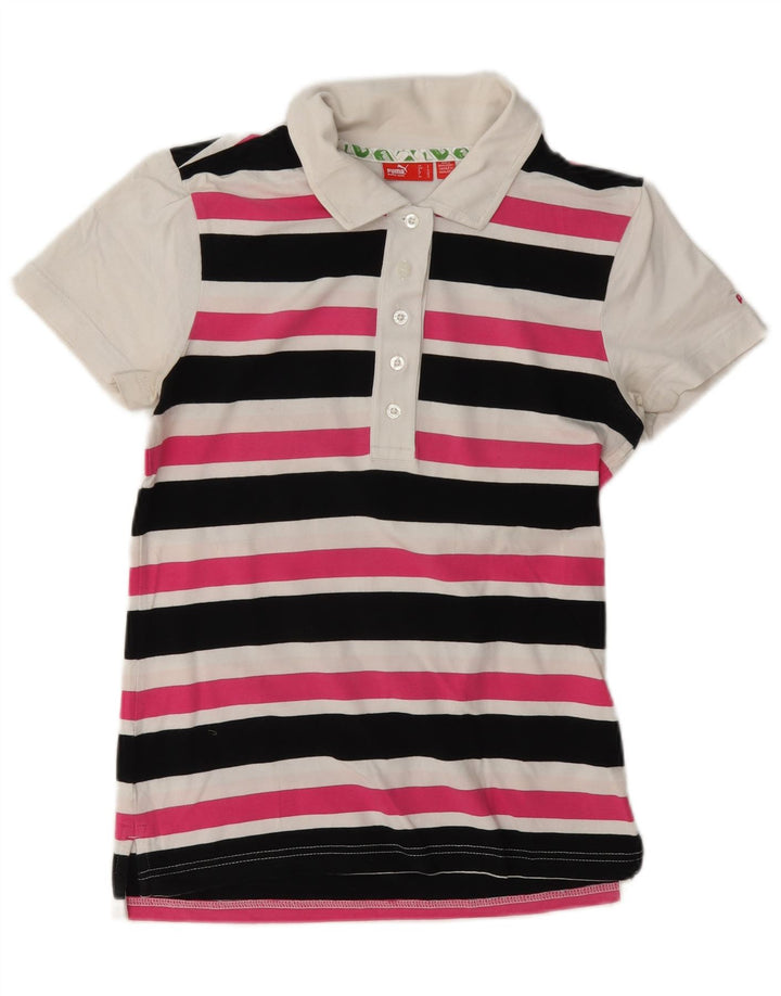 Polo da donna Puma UK 10 piccola a righe multicolore