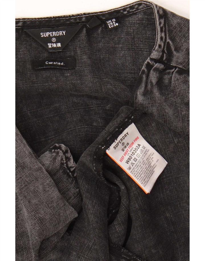 Abito in denim da donna Superdry UK 10 Small Lyocell grigio
