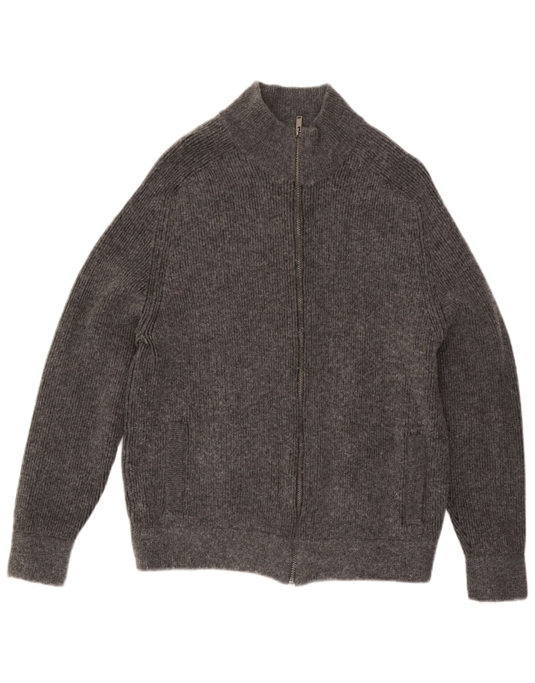 Maglione cardigan da uomo Marks & Spencer grande cotone grigio