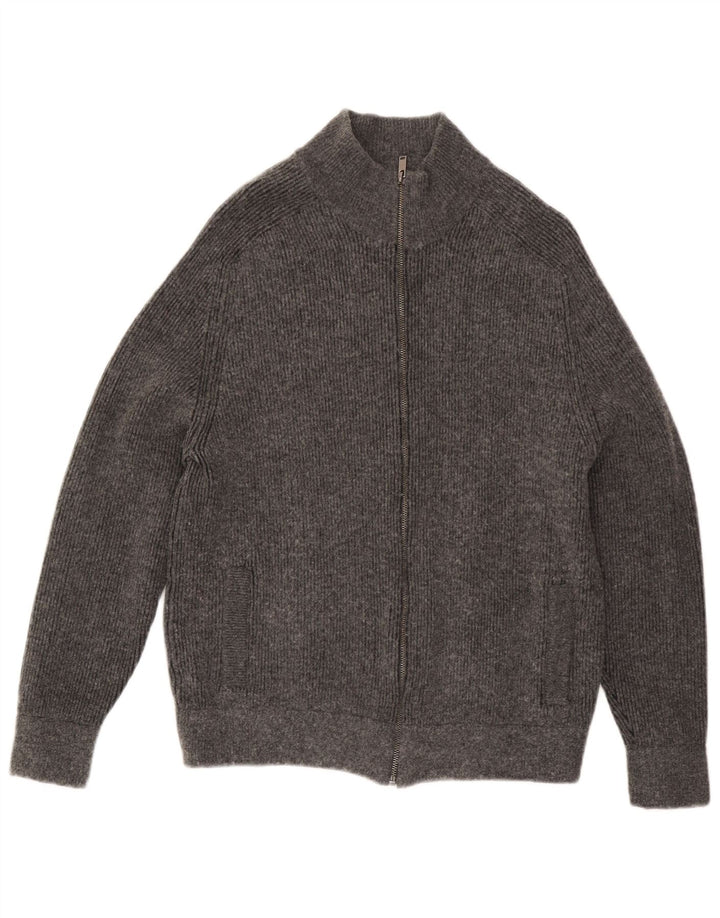 Maglione cardigan da uomo Marks & Spencer grande cotone grigio