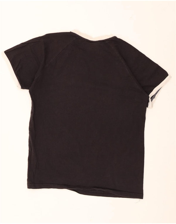 T-shirt Adidas da uomo Top Large in cotone nero