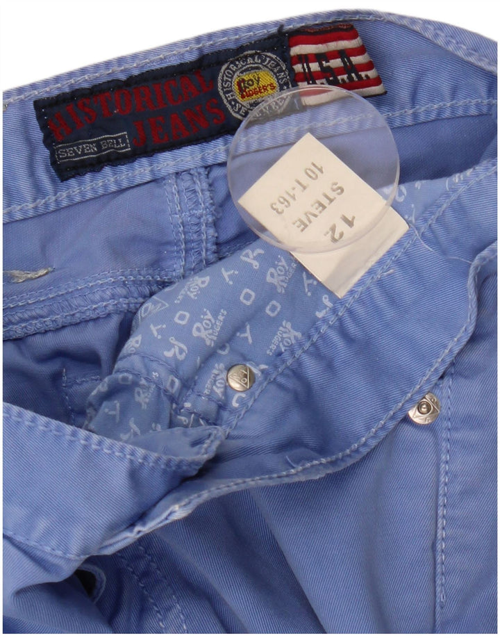 ROY ROGERS Pantaloni casual slim Seven Bell da bambino 11-12 anni W27 L29 Blu