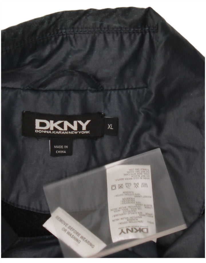 Giacca antipioggia da uomo DKNY UK 42 XL Cotone blu navy