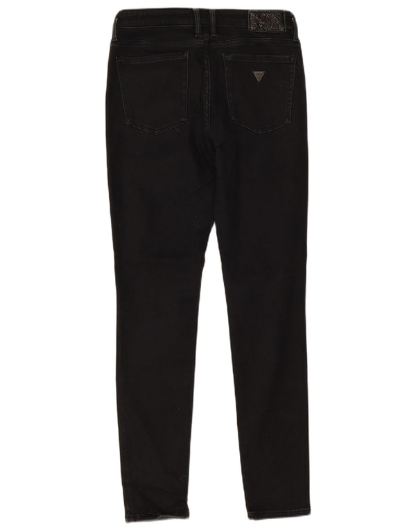 Jeans skinny da donna Guess Annette a vita alta W28 L29 neri