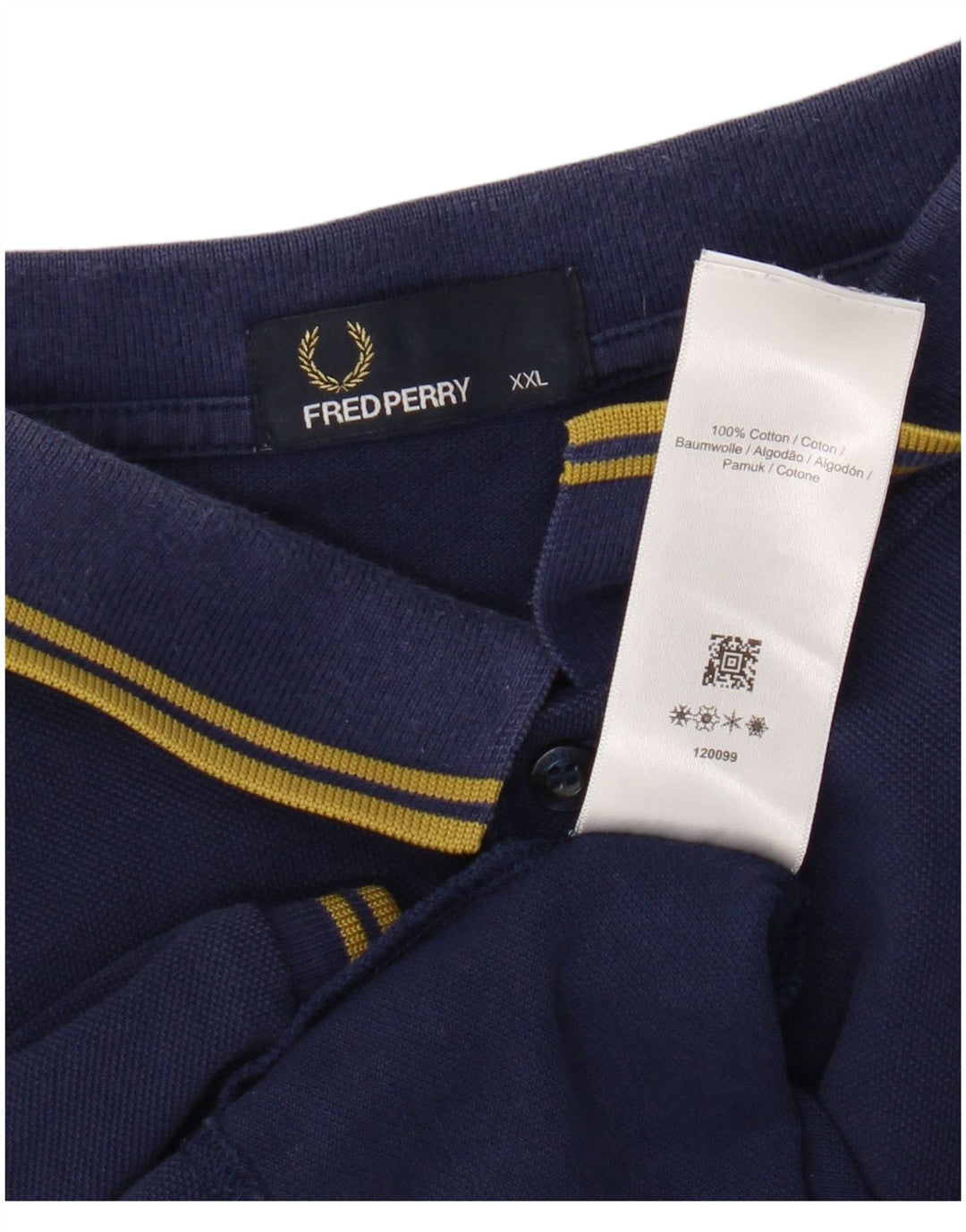 Polo da uomo Fred Perry 2XL in cotone blu navy