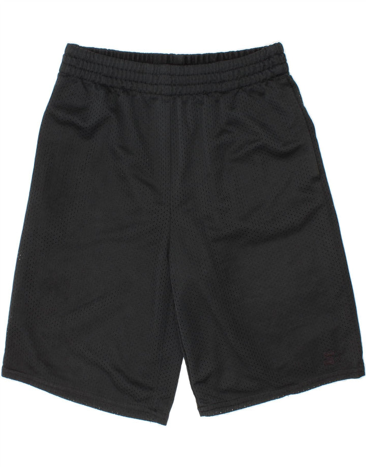 STARTER Boys Sport Shorts 7-8 Years Medium Black Polyester Vintage Starter and Second-Hand Starter from Messina Hembry 