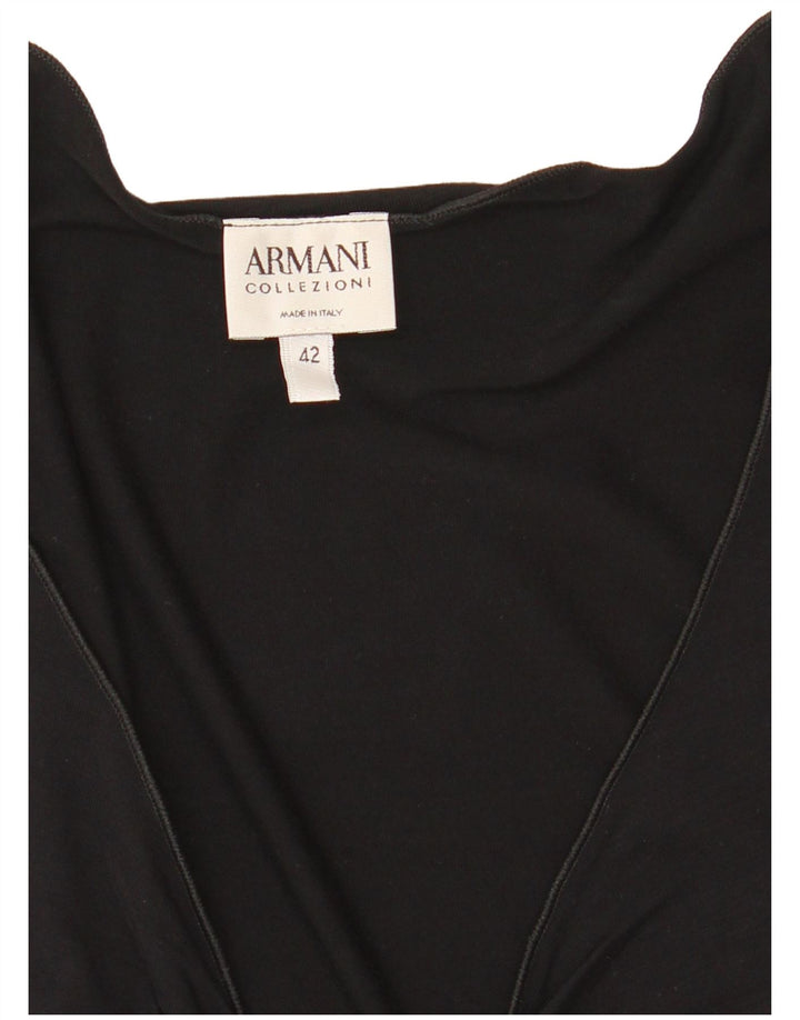 ARMANI COLLEZIONI Camicetta Donna Top IT 42 Medio Nero