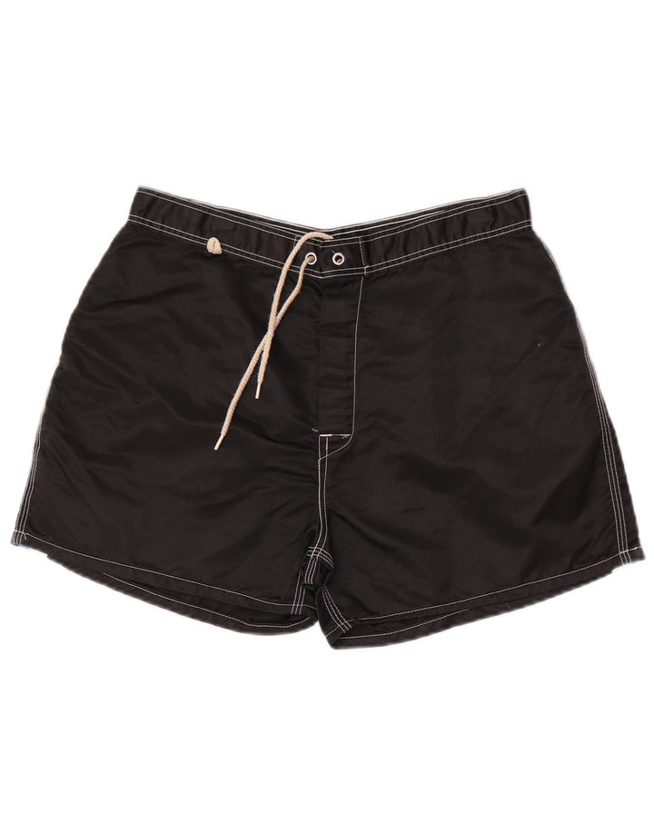 Pantaloncini da bagno da uomo Sundek nylon color block medio nero