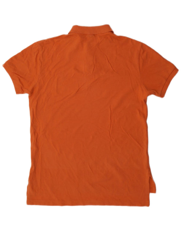 Polo Ralph Lauren Mens Custom Fit Polo Shirt Medium Orange Cotton