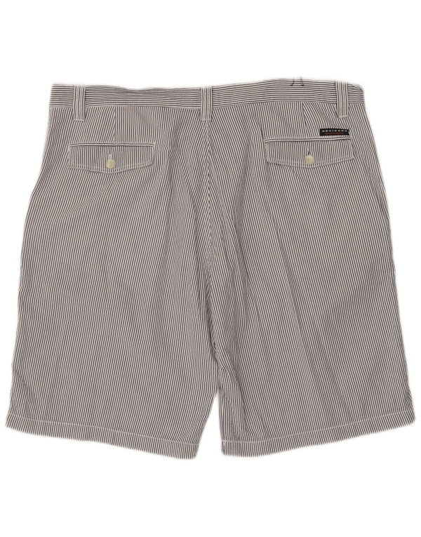 Pantaloncini chino da uomo Navigare taglia 60 2XL W40 L11 cotone a righe blu