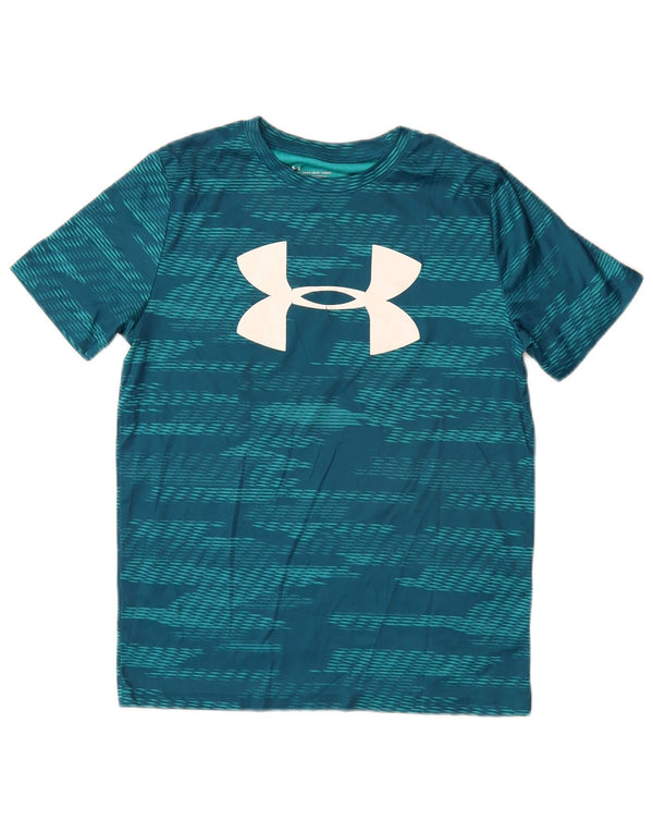 Maglietta grafica per ragazzi UNDER ARMOUR Heat Gear 11-12 anni, grande, blu