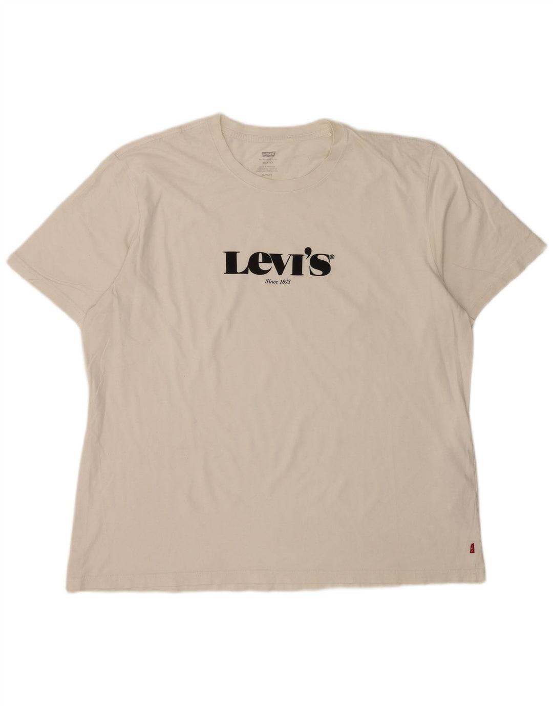 T-shirt grafica da uomo Levi's Top XL in cotone bianco