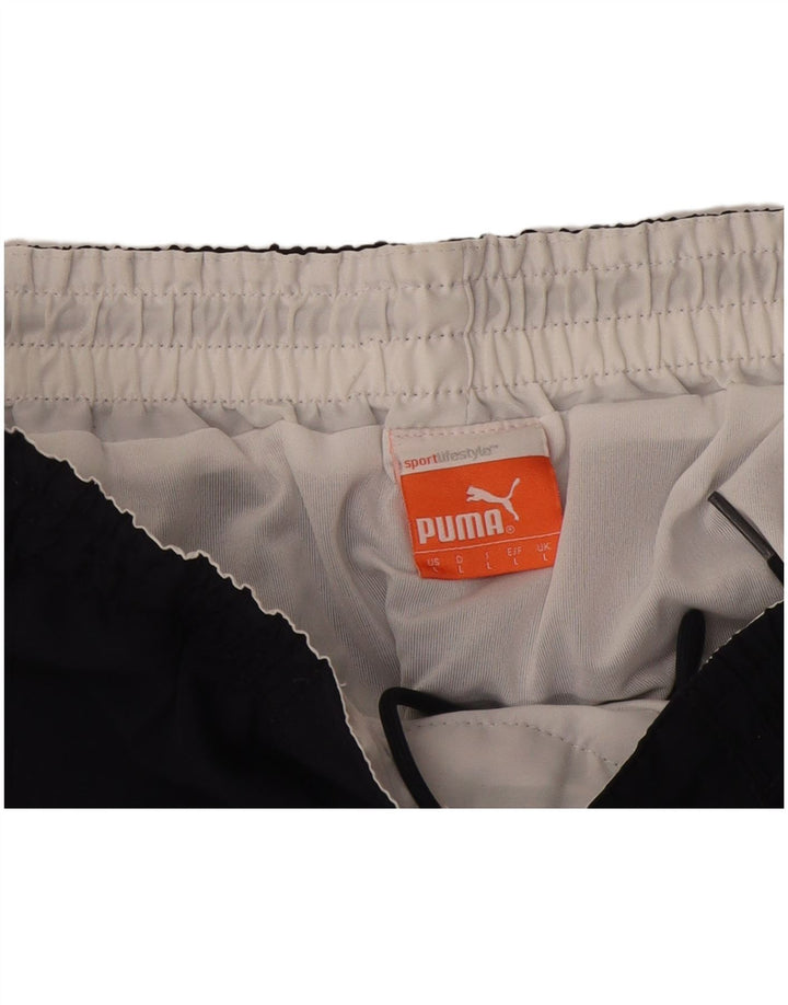 Pantaloncini sportivi Puma da uomo grandi blu navy