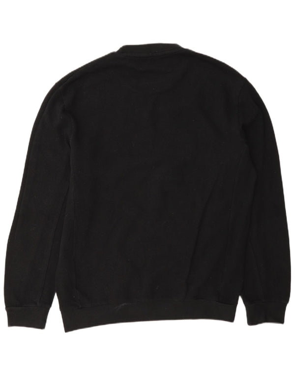 Felpa Zara Uomo Maglione Grande Cotone Nero