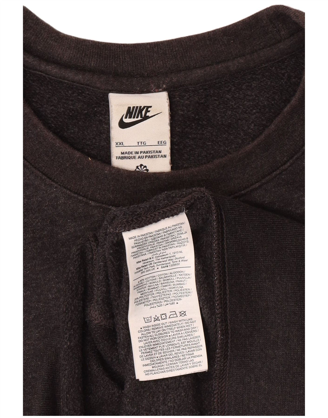 Felpa da uomo NIKE maglione 2XL cotone grigio