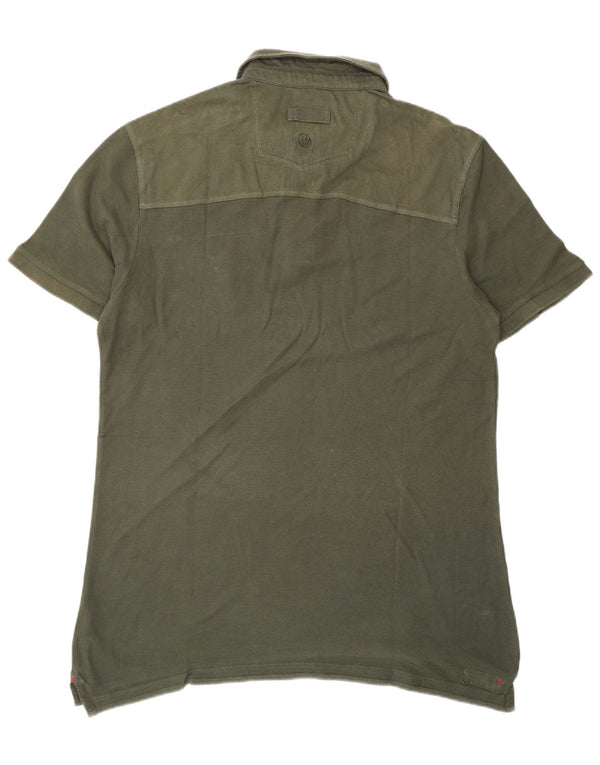 Polo da uomo slim fit FAT FACE XL in cotone verde