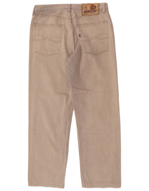 Jeans dritti da uomo Americanino W34 L29 cotone grigio