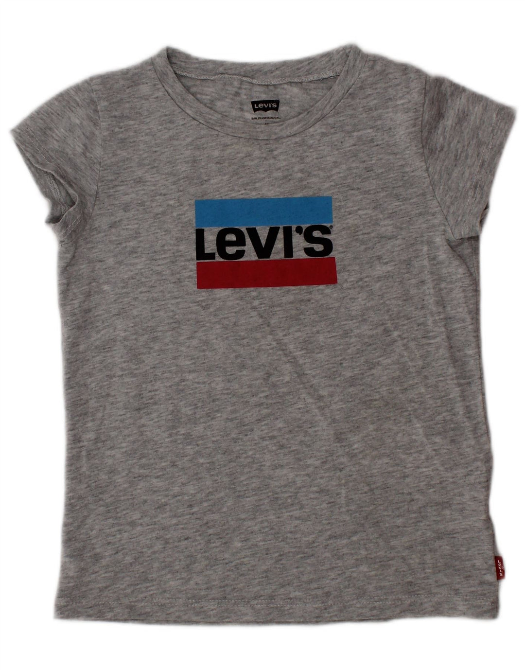 T-shirt grafica per bambina LEVI'S 3-4 anni in cotone grigio