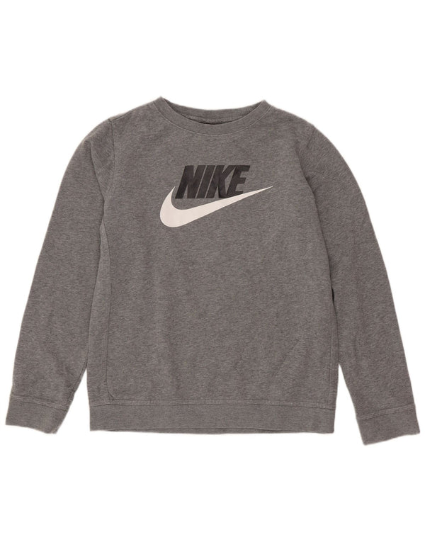 T-shirt grafica da ragazzo Nike Top 12-13 anni Large Grey Flecked Sports