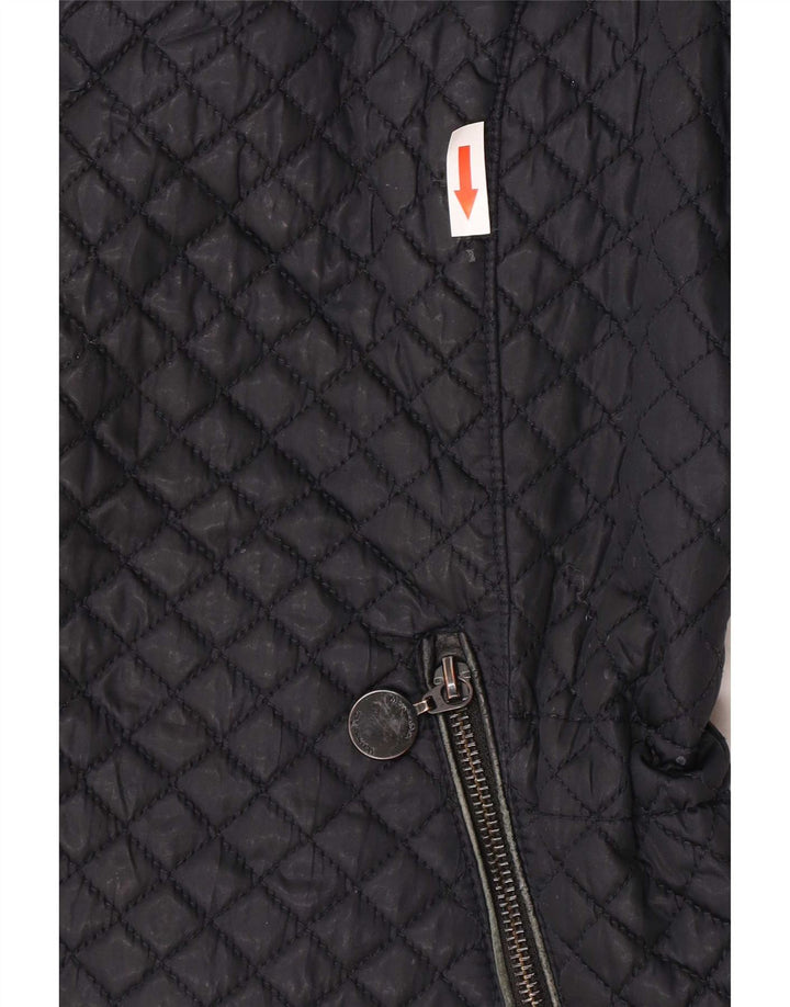 Gilet trapuntato da donna Massimo Dutti UK 18 XL poliestere nero