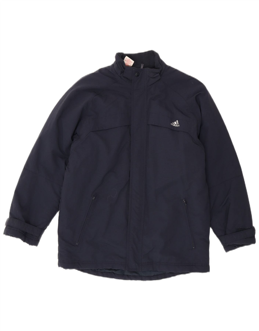 Giacca a vento grafica Adidas da ragazzo 13-14 anni in poliammide blu navy