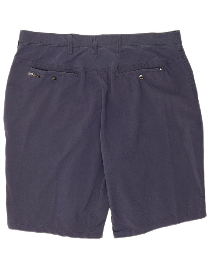 Pantaloncini chino da uomo Hurley W36 Large in nylon blu navy