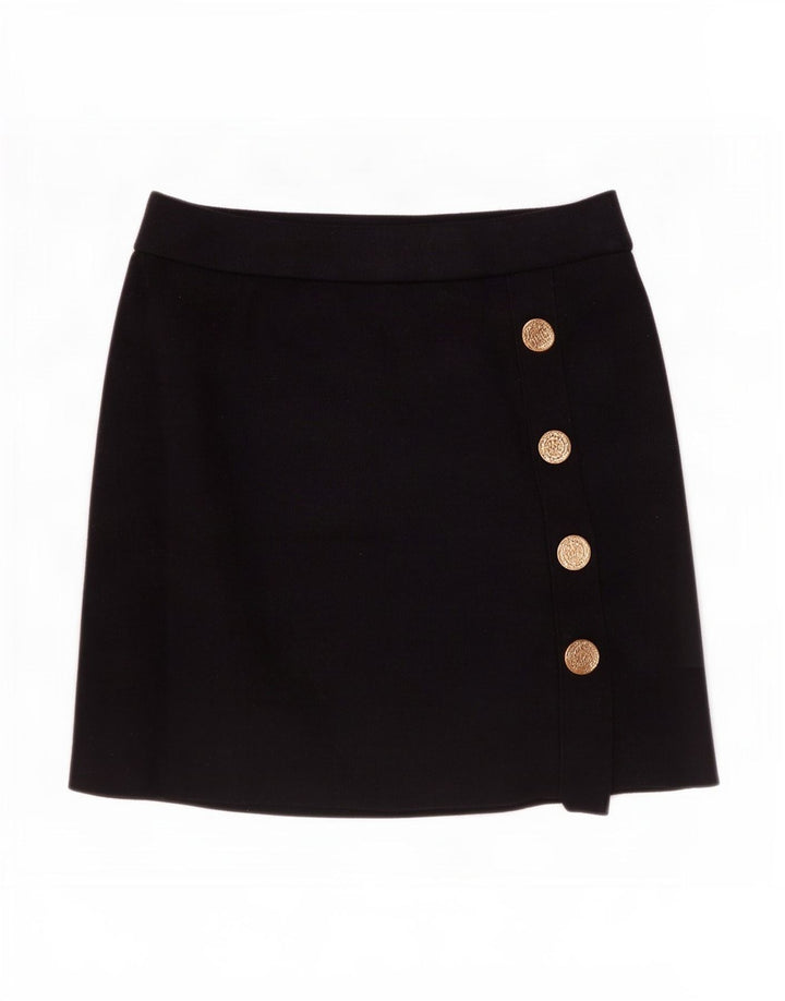 Minigonna Zara da donna piccola W26 in viscosa nera