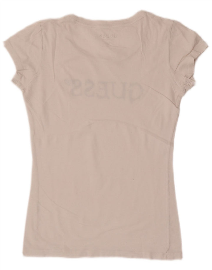 T-shirt grafica da donna Guess Top UK 12 Medium White