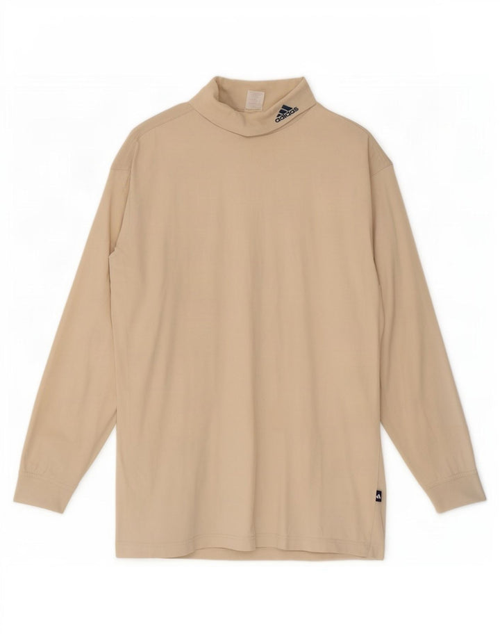 Adidas Maglia a maniche lunghe da uomo UK 38/40 Cotone beige medio