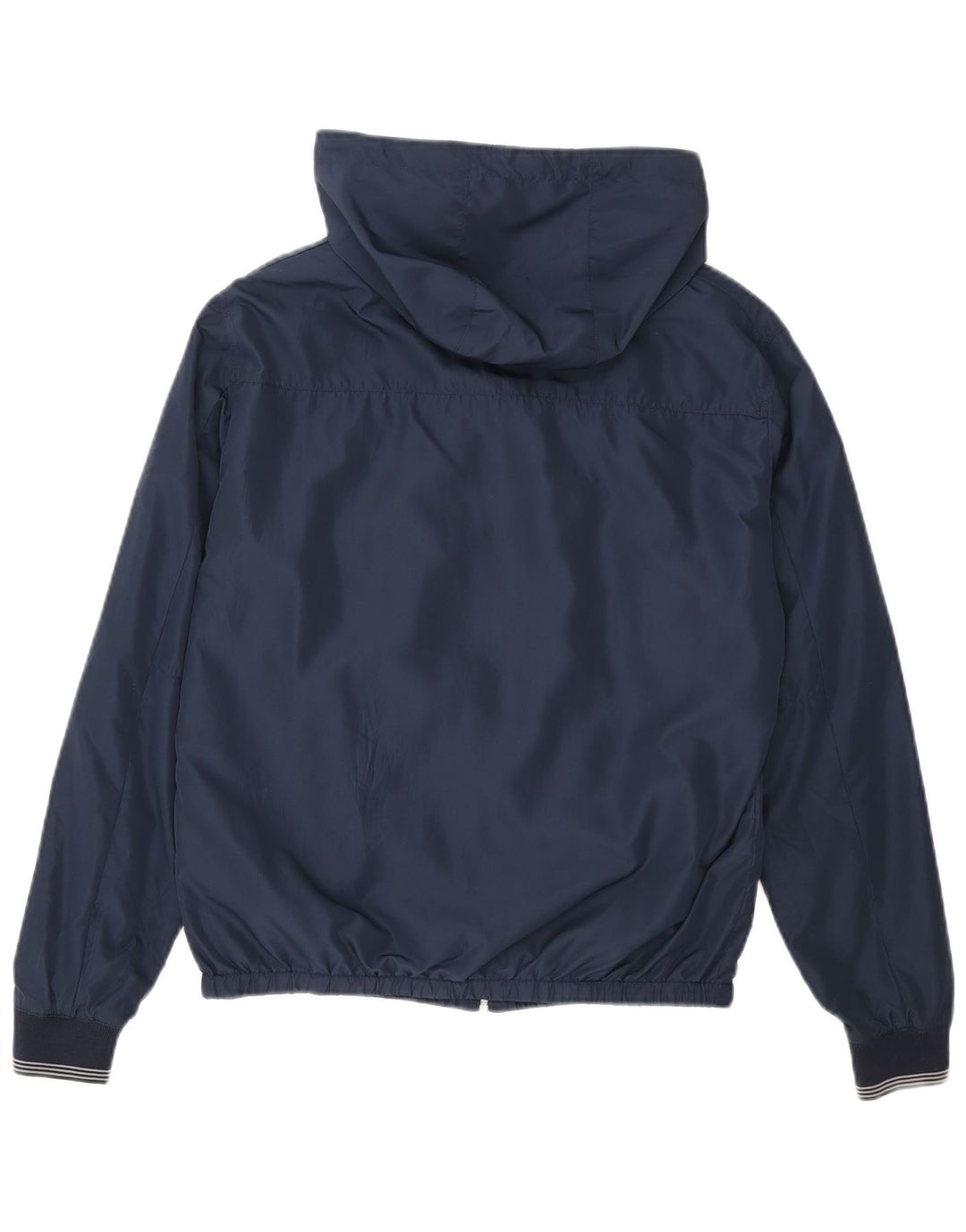 Giubbotto bomber con cappuccio da uomo Zara UK 38 poliestere medio blu navy