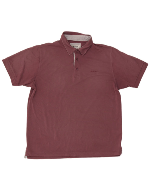 Polo da uomo Rohan grande in poliestere bordeaux