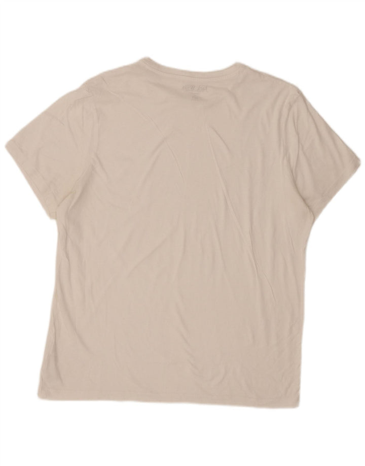 T-shirt da uomo dalla vestibilità classica Jack Wills Top grande in cotone bianco
