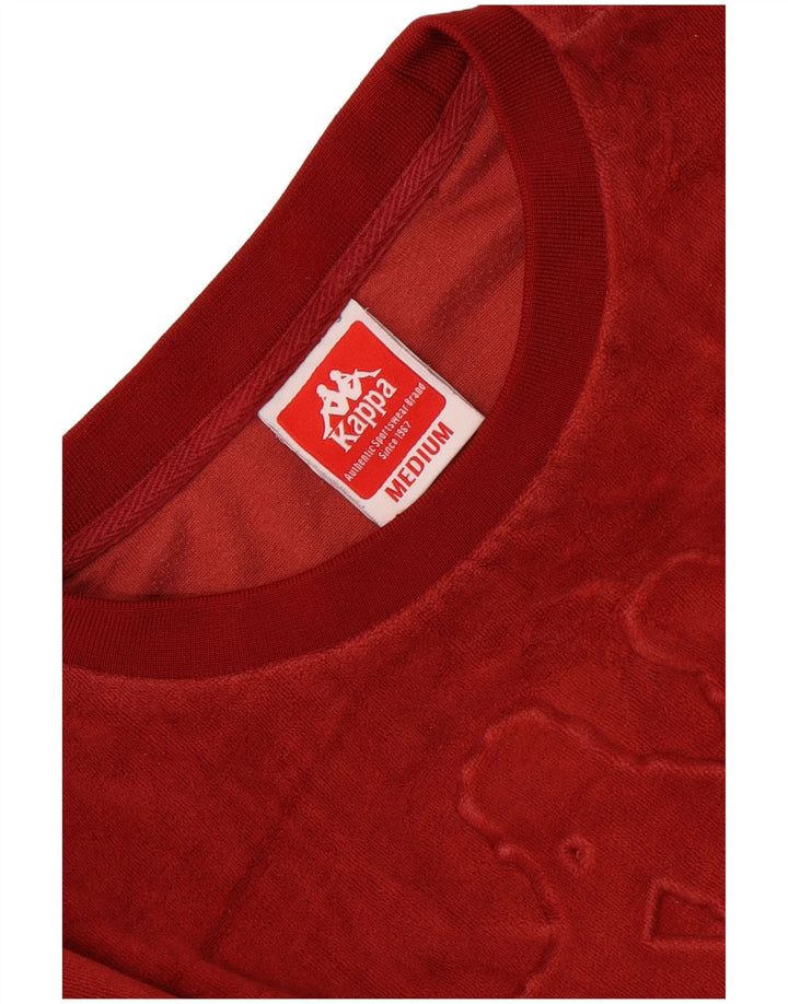 Felpa Kappa da donna oversize con grafica, maglione UK 14 medio marrone