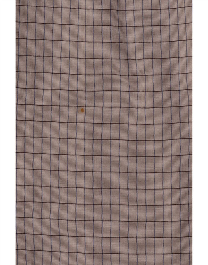 Camicia da uomo ERMENEGILDO ZEGNA Taglia 41 16 Cotone a quadri bianco sporco grande