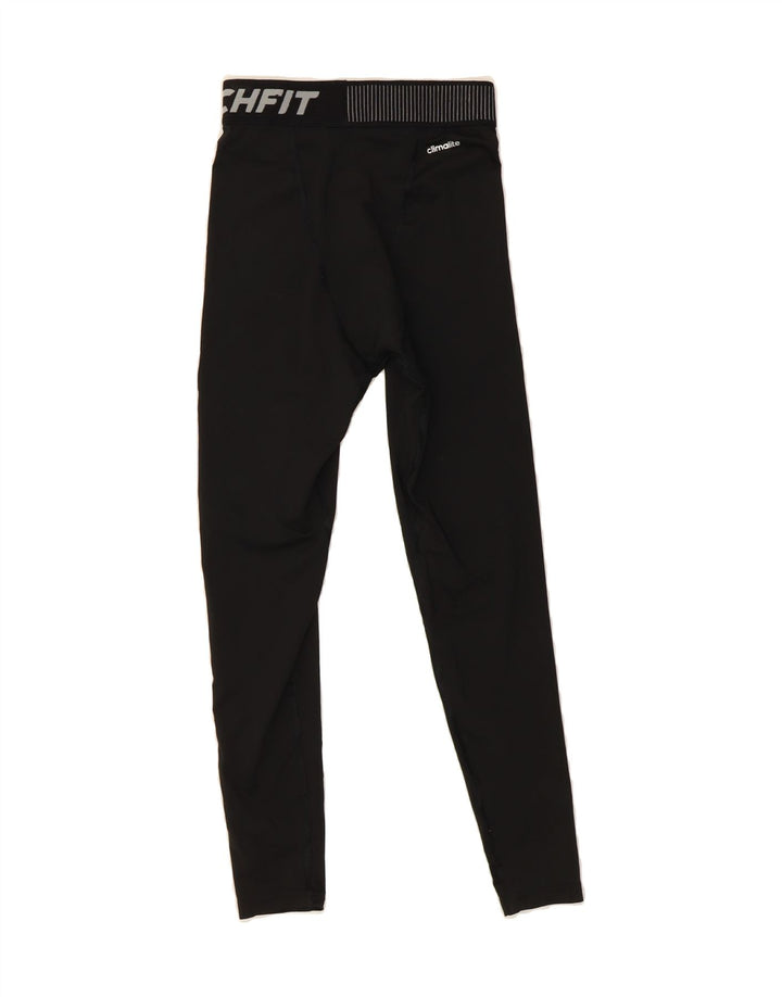 NIKE Womens Climalite Graphic Capri Leggings UK 10 Small  Black Polyester Vintage Nike and Second-Hand Nike from Messina Hembry 