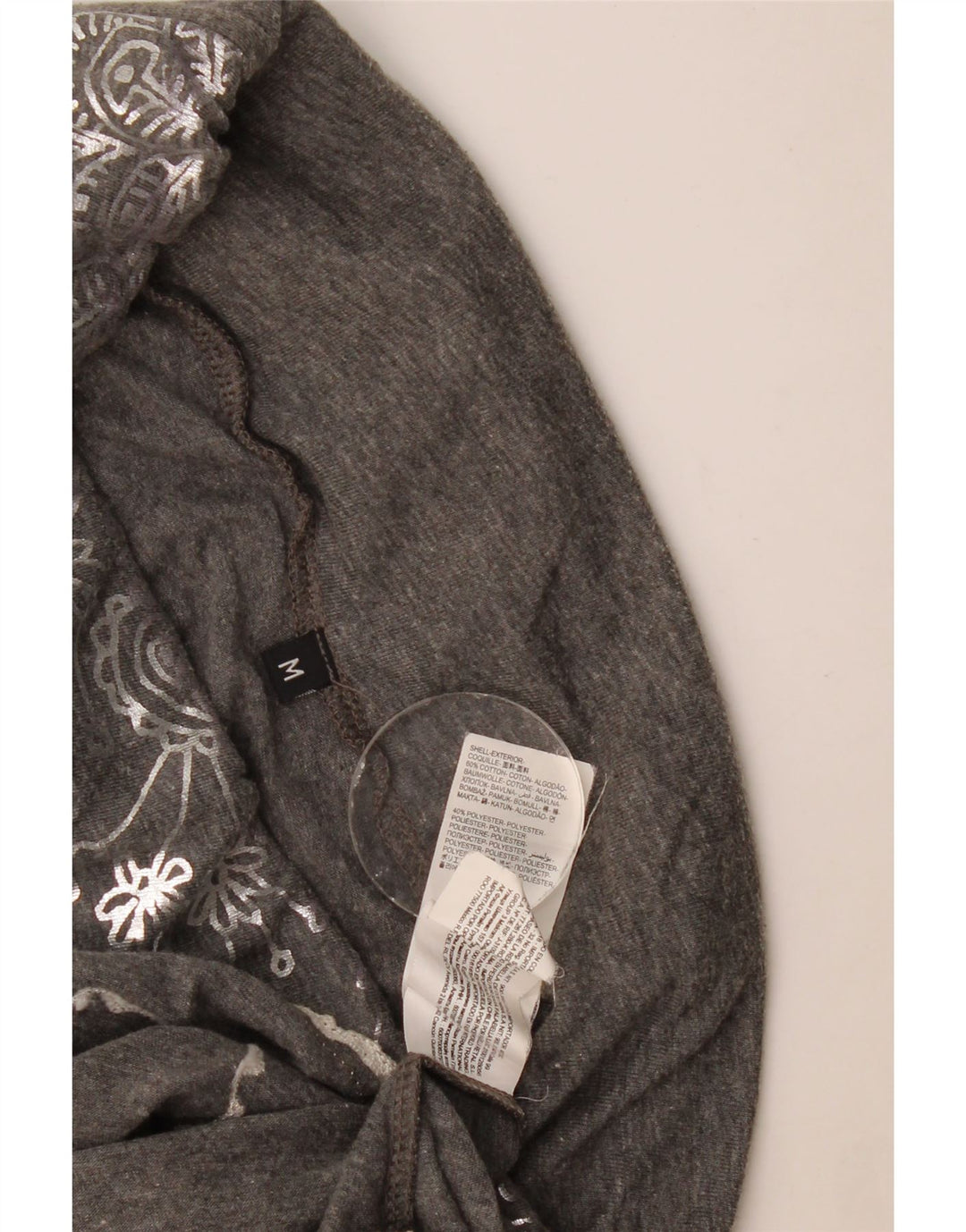 Desigual Gonna a trapezio grafica da donna media W30 in cotone floreale grigio