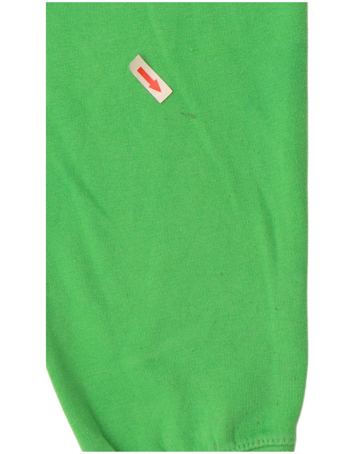 Felpa corta da donna Zara UK 14 poliestere verde medio