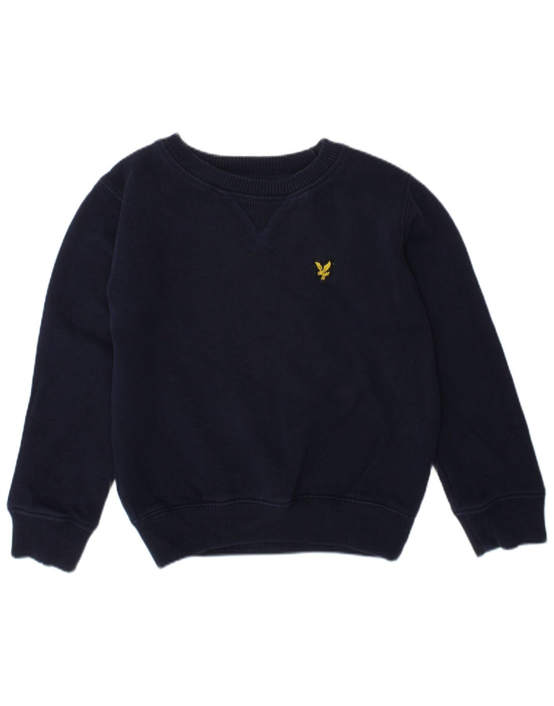 LYLE & SCOTT Boys Sweatshirt Jumper 3-4 Years Navy Blue Cotton