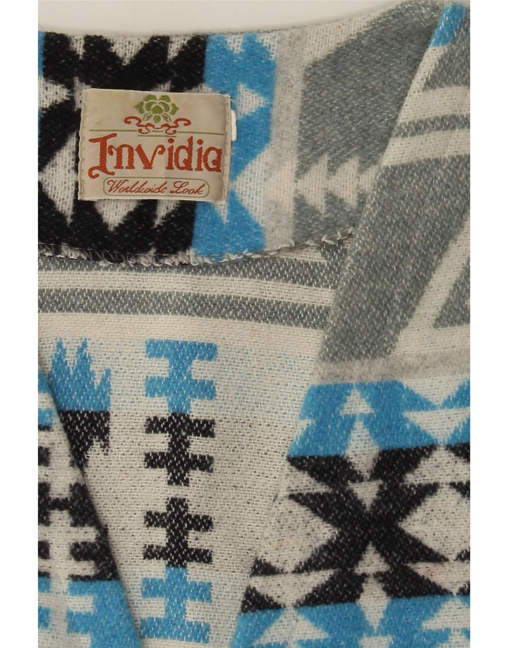 Gilet vintage da uomo XL grigio Fair Isle