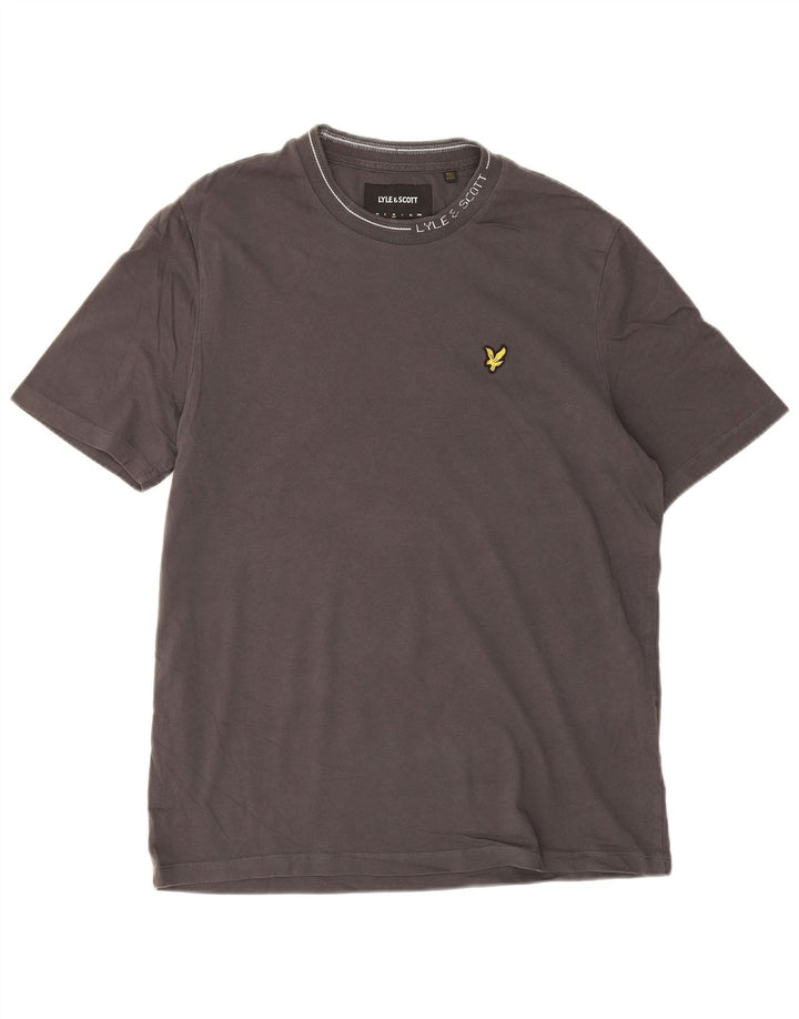 T-shirt da uomo Lyle & Scott Top in cotone grigio medio