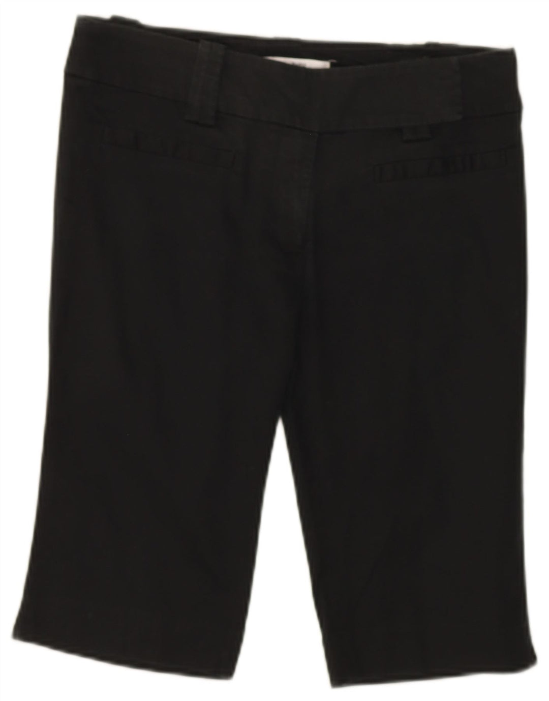 ZARA Womens Basic Bermuda Shorts EU 38 Small W28  Black Cotton