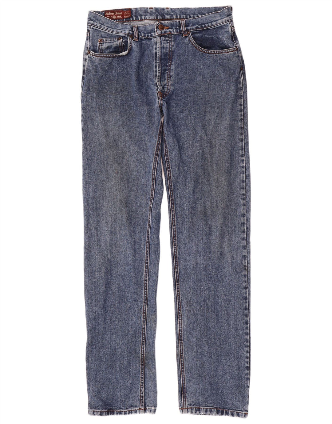 MARLBORO CLASSICS Jeans dritti da uomo W33 L34 cotone blu