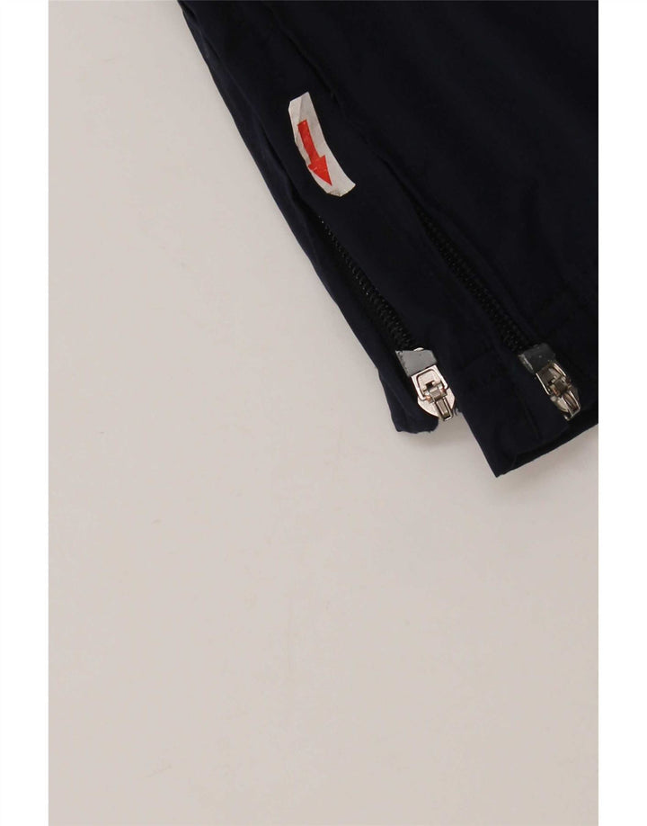 Pantaloni impermeabili Fila da uomo XL in poliestere color block blu navy