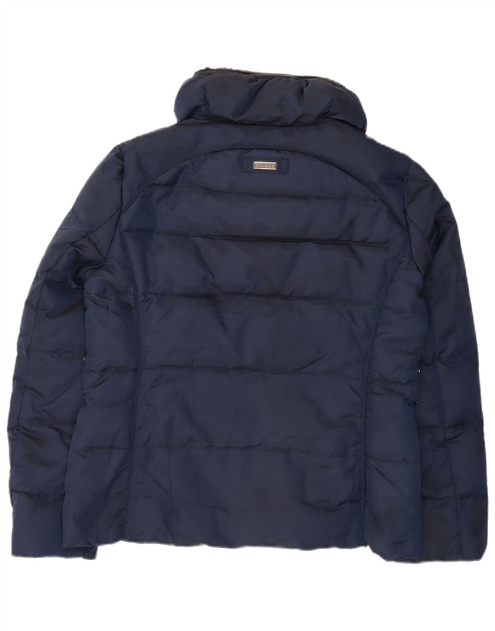 Giacca imbottita da donna Zara UK 18 XL nylon blu navy