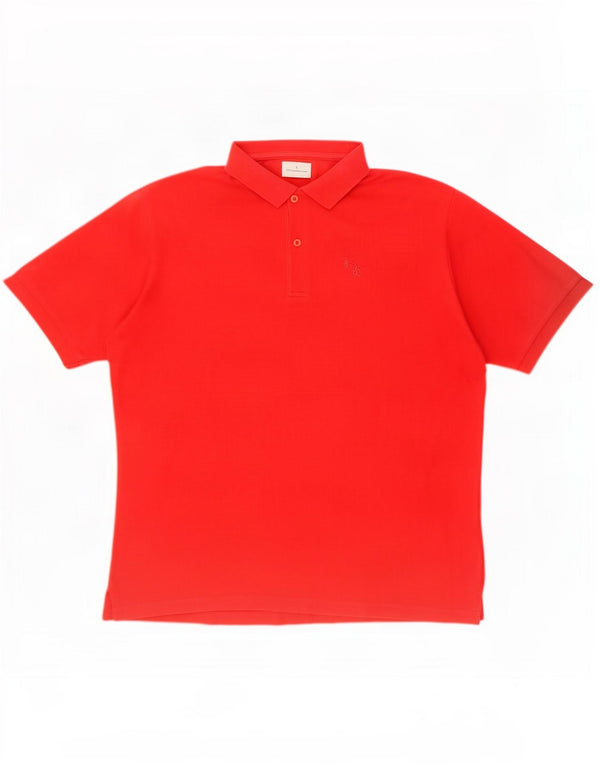 Polo Uomo Trussardi Jeans 2XL Cotone Rosso