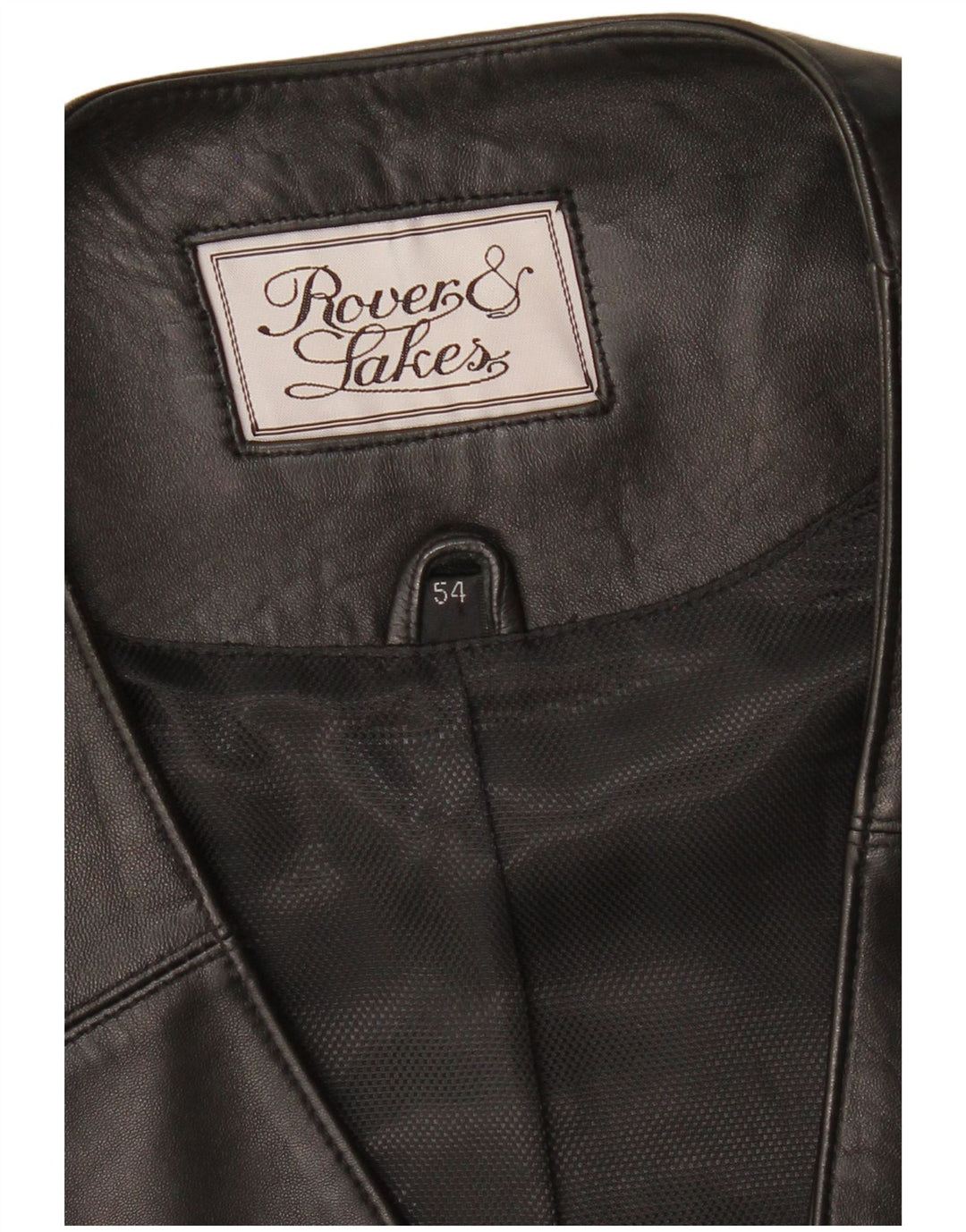 Gilet in pelle da uomo ROVER&LAKES IT 54 XL Pelle nera