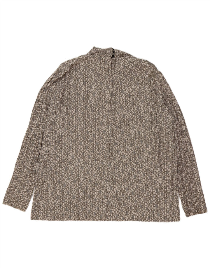 Camicetta oversize a maniche lunghe da donna Zara UK 14 Grigio medio geometrico